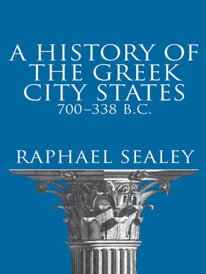 cover image of A History of the Greek City States, 700-338 B. C.